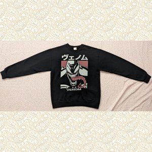 Marvel Venom Japanese Katakana Characters Unisex Crewneck Sweatshirt
